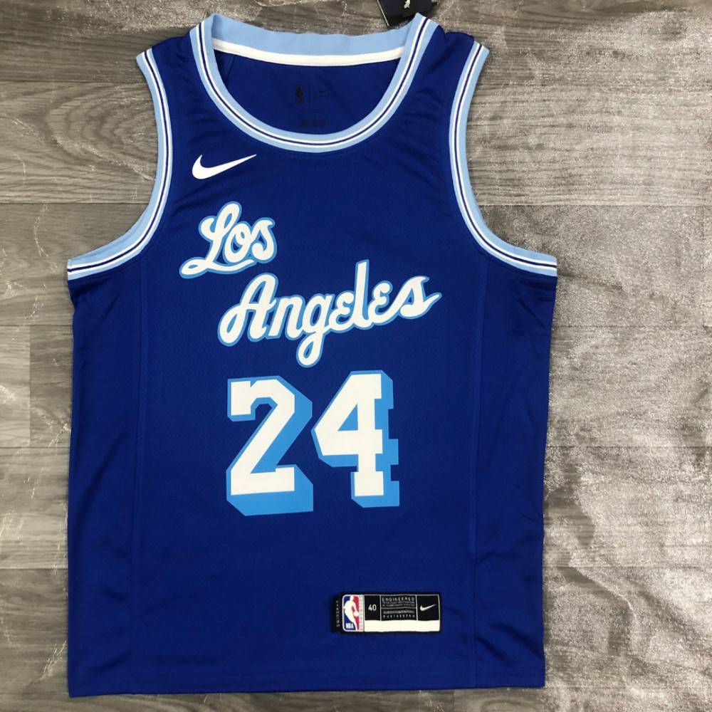 Men's Los Angeles Lakers Kobe Bryant #24 Blue 2020 Swingman Jersey - Classic Edition-Pro Kit Vault | Brand New 26/27 Sports Jerseys